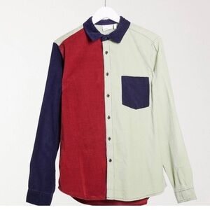 ASOS Design Light-weight Multicolor Corduroy Button Down